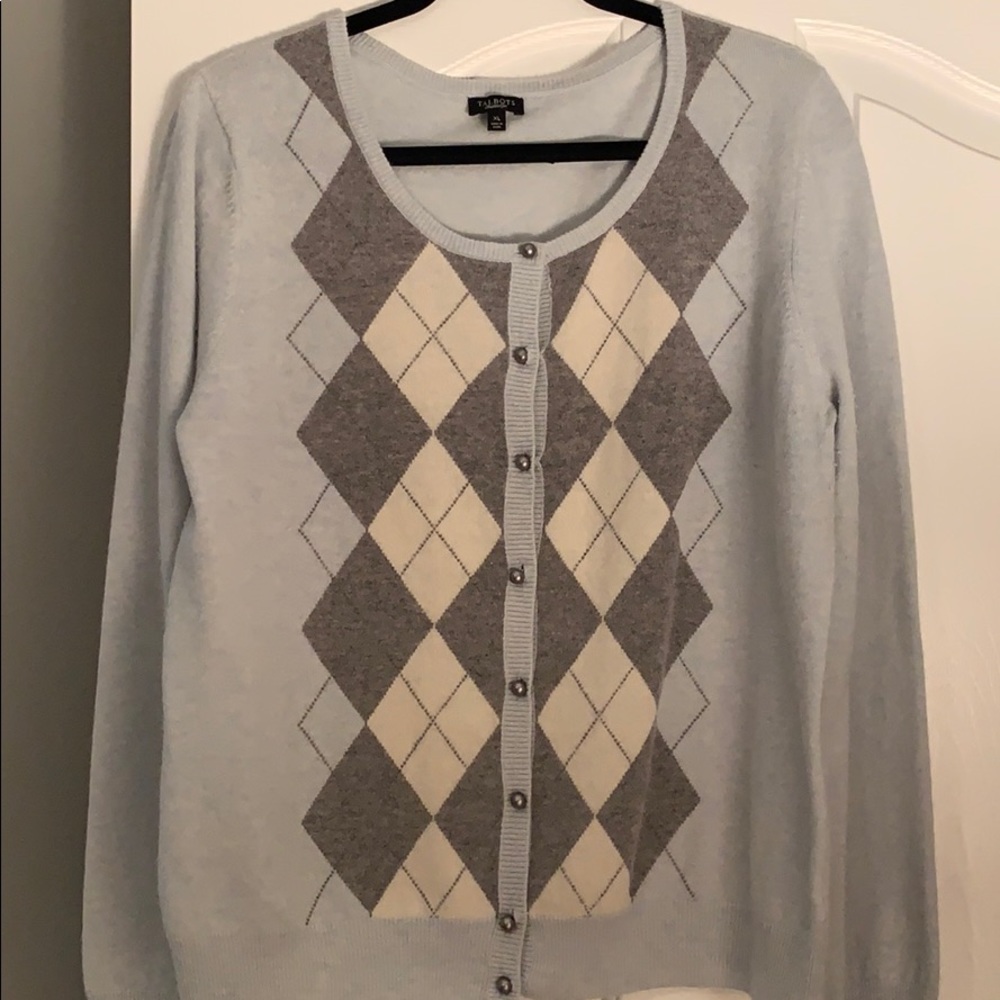 Talbots longsleeve argyle sweater